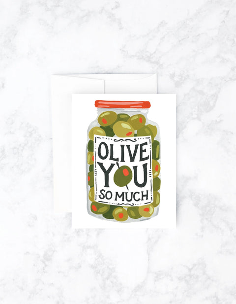  Olive You Card