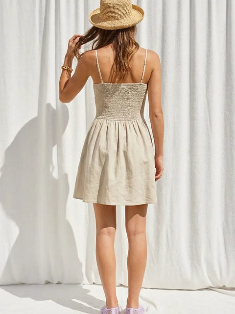  Sage Smocked Dress
