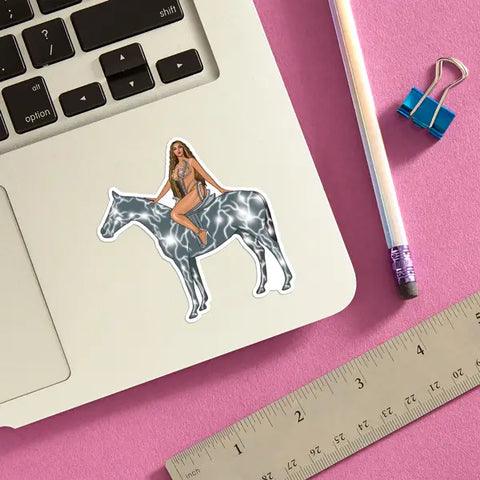 Beyonce Horse Sticker