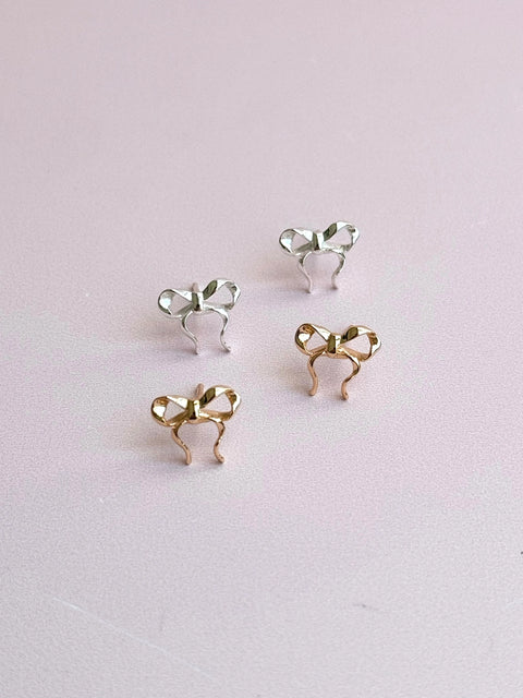 Sweetheart Bow Studs