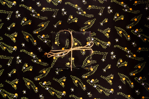 Orange Blossom Wrapping Paper Roll