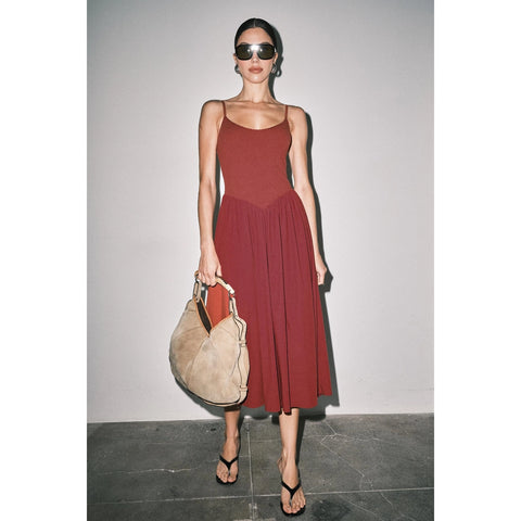  Chloe Contrast Maxi Dress