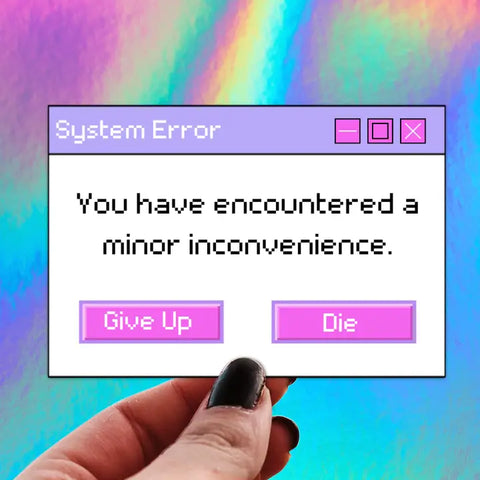  Y2K Inconvenience Error Message