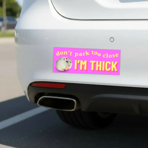  I'm Thick Car Magnet