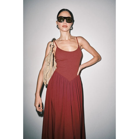  Chloe Contrast Maxi Dress