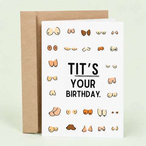  Tits Birthday Card