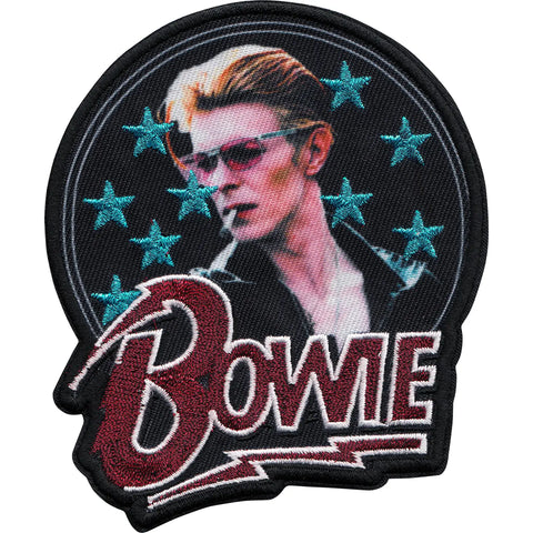 David Bowie Glitter Patch