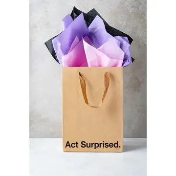  Act Surprised Brown Gift Bag