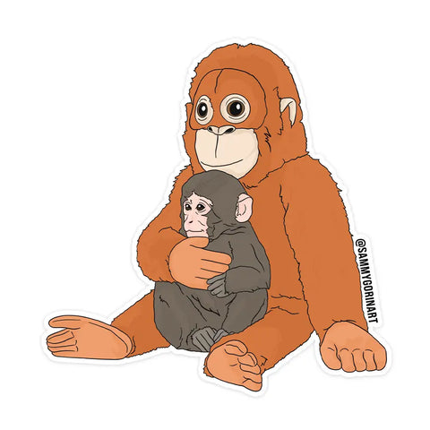 Punch The Monkey Sticker