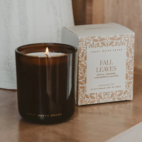  Fall Leaves Boxed Candle