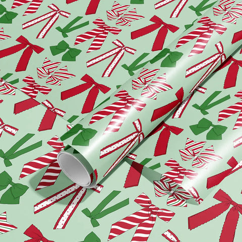  Christmas Bows Wrapping Paper