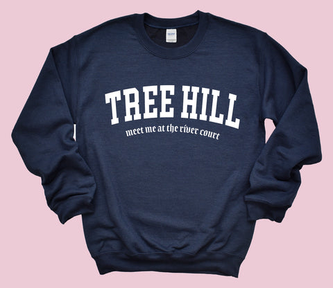  Tree Hill Sweatshirt (Black with White Lettering)