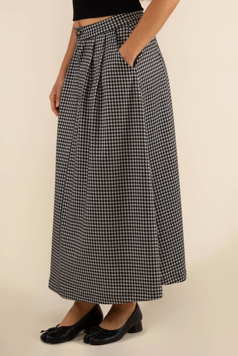 River Gingham Skirt