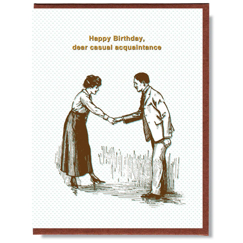  Casual Acquaintance Birthday Card