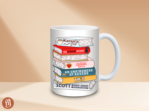  One Tree Hill Bookstack Ceramic Mug