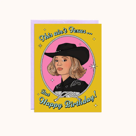 Texas Bey Birthday Card