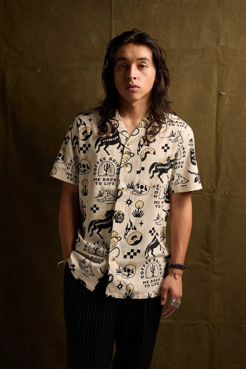  Cowboy Coffee Button Up