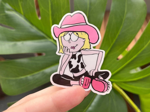 Cowgirl Lizzie Mcguire Sticker