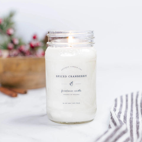 Spiced Cranberry Mason Jar Candle