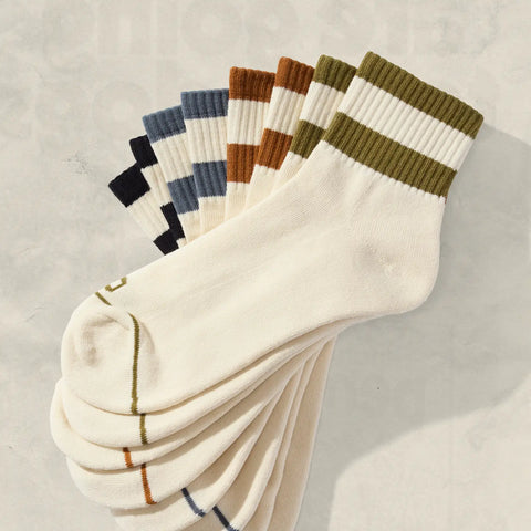  Striped Quarter Socks
