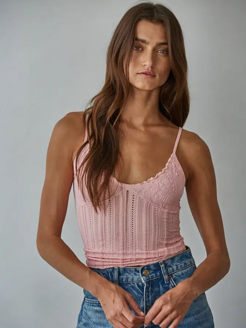  Knit Seamless Jacquard Top