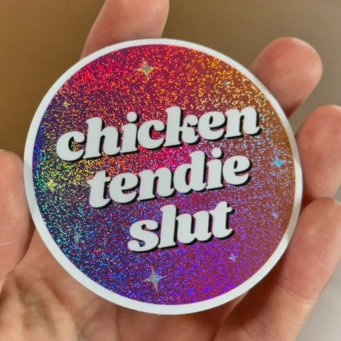 Chicken Tendie Slut Sticker