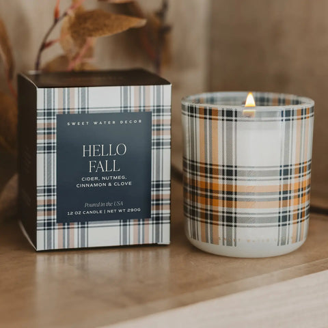  Hello Fall Boxed Candle