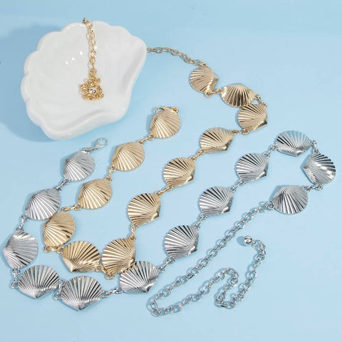  Seashell Link Chain Belt