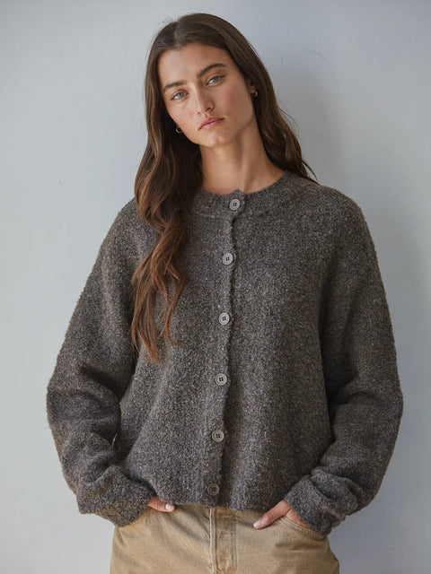 Simple Knit Brown Cardigan