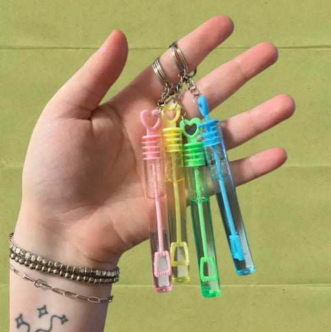  Mini Bubble Wand Keychain