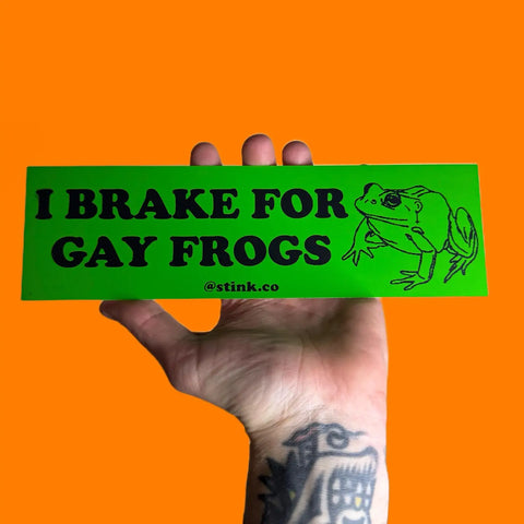 Gay Frogs Bumper Sticker