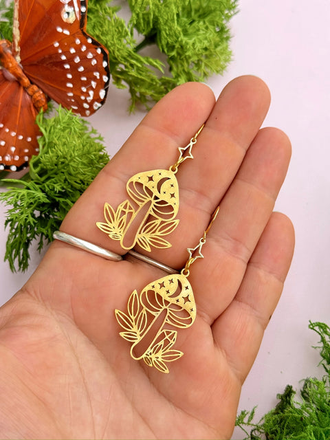 Mushroom Dangle Earrings