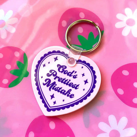 God's Prettiest Mistake Key Tag