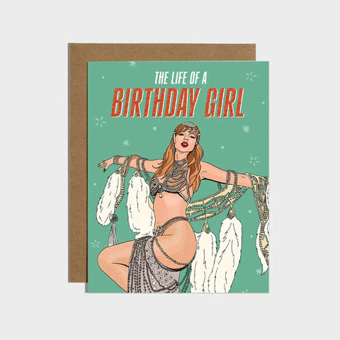 The Life Of A Birthday Girl Swiftie Card