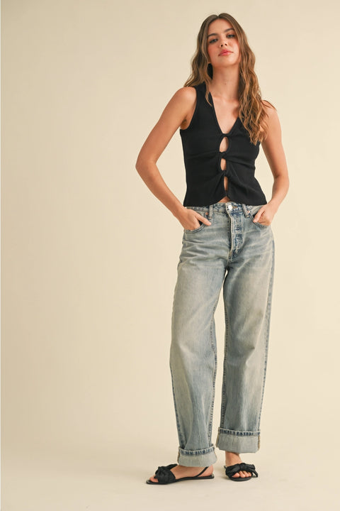  Twisted Detail Top