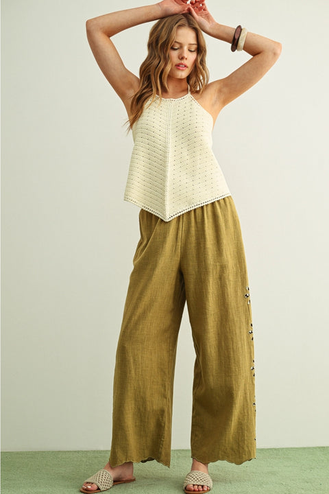  Crochet Knit Halter Top