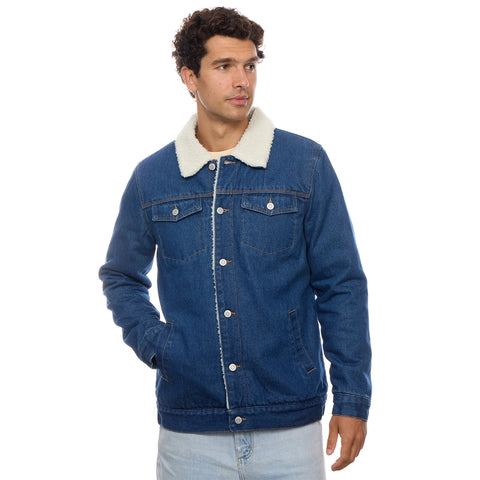  Washed Denim Trucker Jacket