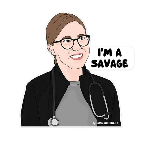  Savage Dr. Mel King Sticker