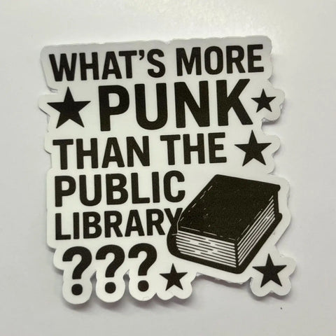  Public Library Punk Sticker