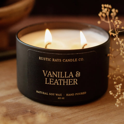 Vanilla & Leather Candle