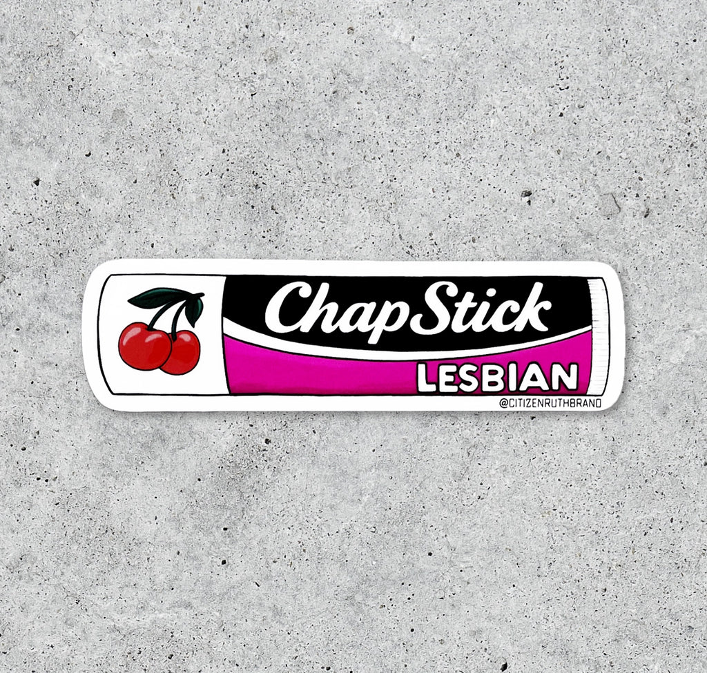 Chapstick Lesbian Vinyl Sticker – Modern Legend, LLC.