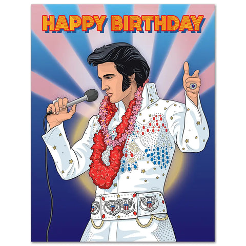 Elvis Birthday Card