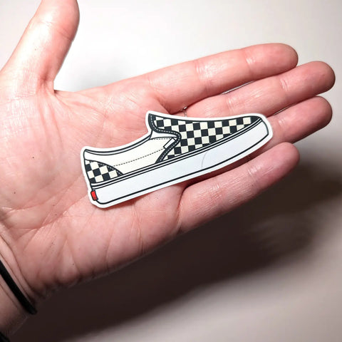 Checkered Vans Sticker