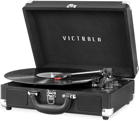  Black Victrola Suitcase Turntable
