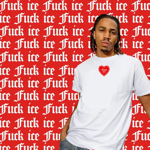 Fuck Ice Heart Tee