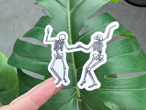 Dancing Skeletons Sticker