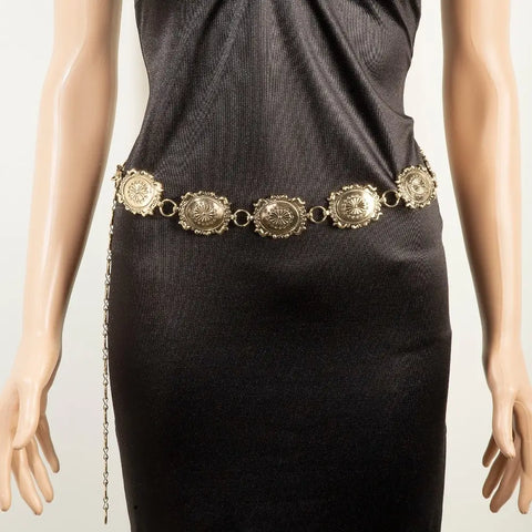 Western Concho Chain Belt