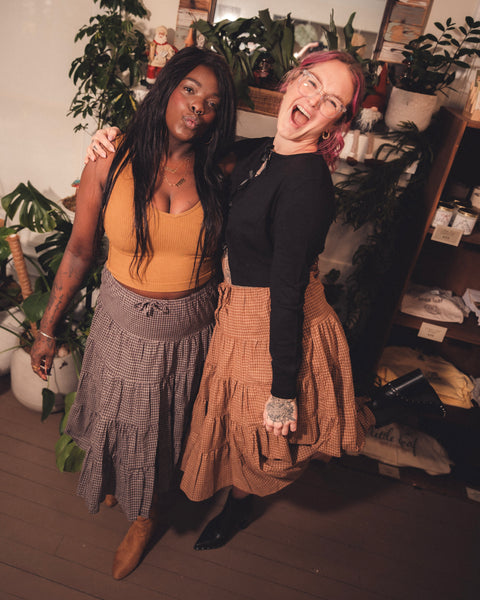 The Gingham Midi Skirt