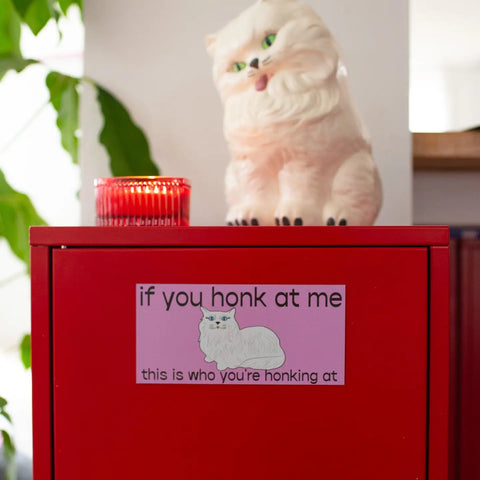 Who You're Honking At Car Magnet