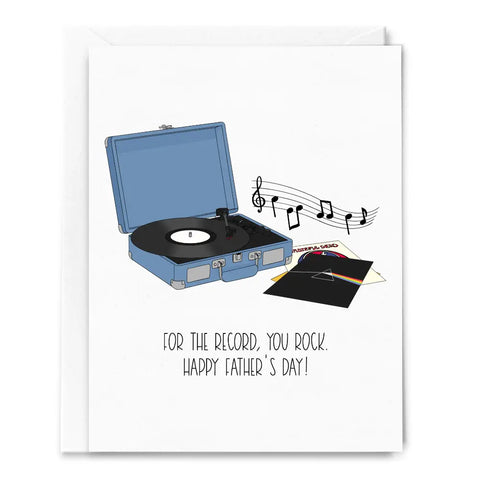  For The Record, You Rock Father's Day Card
